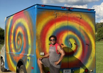 South Cow food truck with tie-dye design
