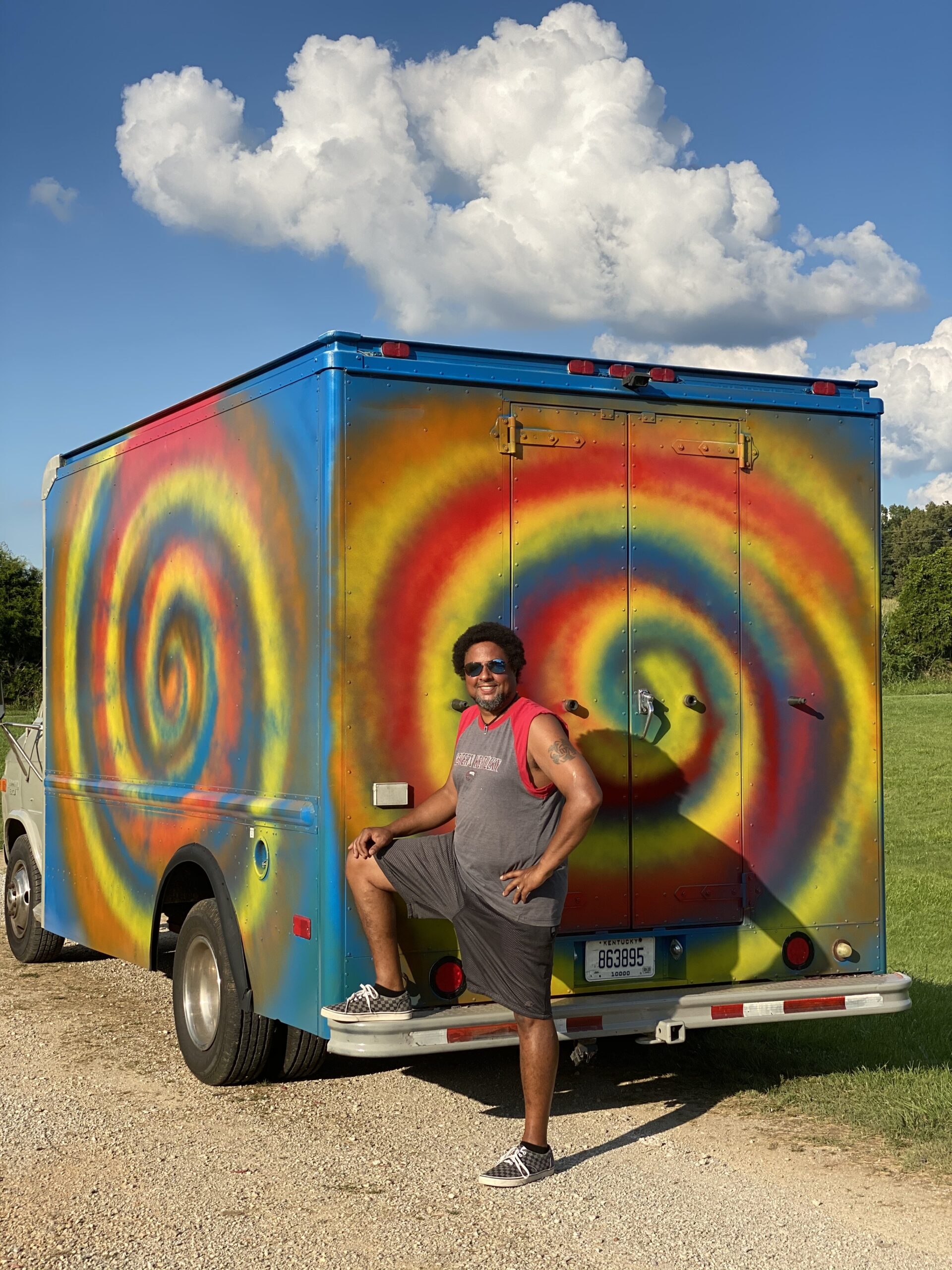 South Cow food truck with tie-dye design