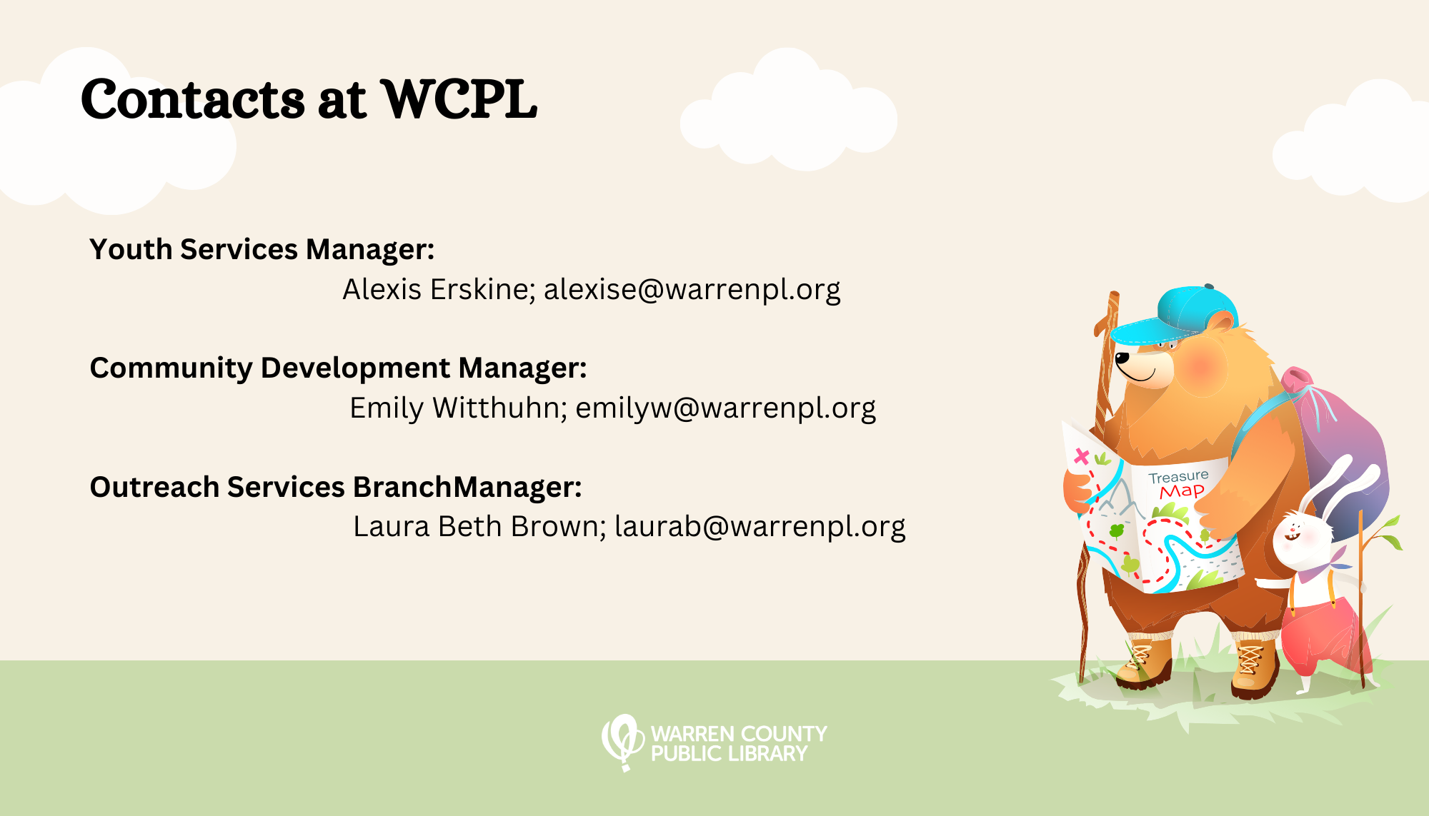 Contacts at WCPL information 