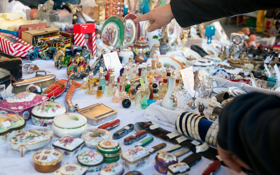 Booth at a holiday market